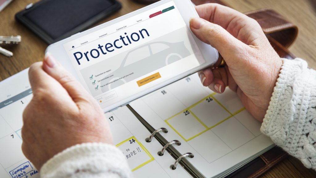 Auto Insurance Vehicle Protection Concept