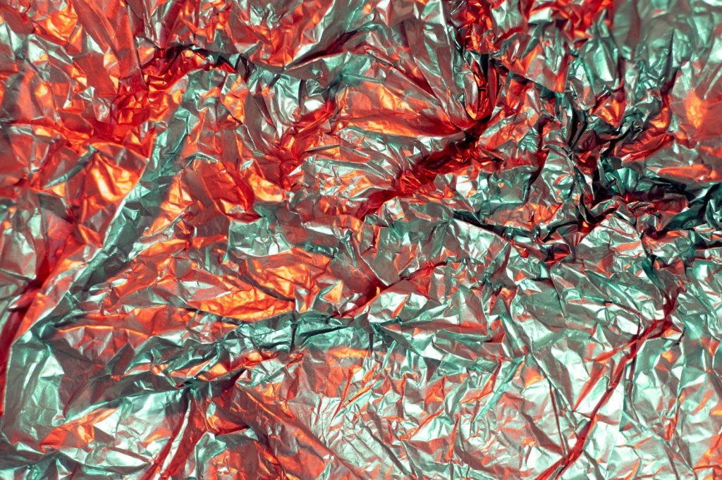 red and white abstract painting
