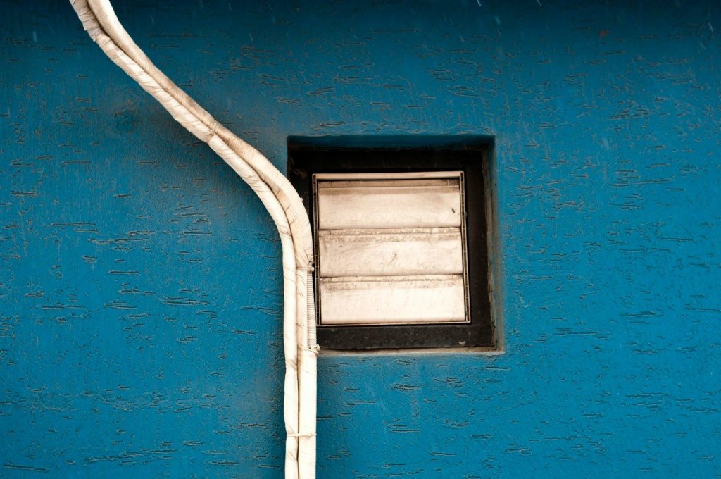 blue and white concrete wall