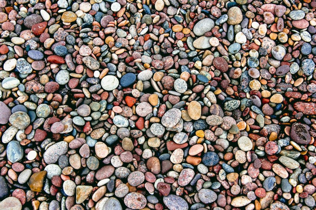assorted-color stones