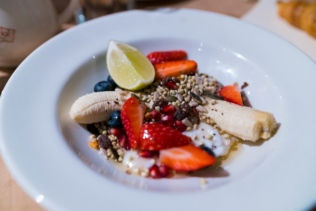 plate of fruits