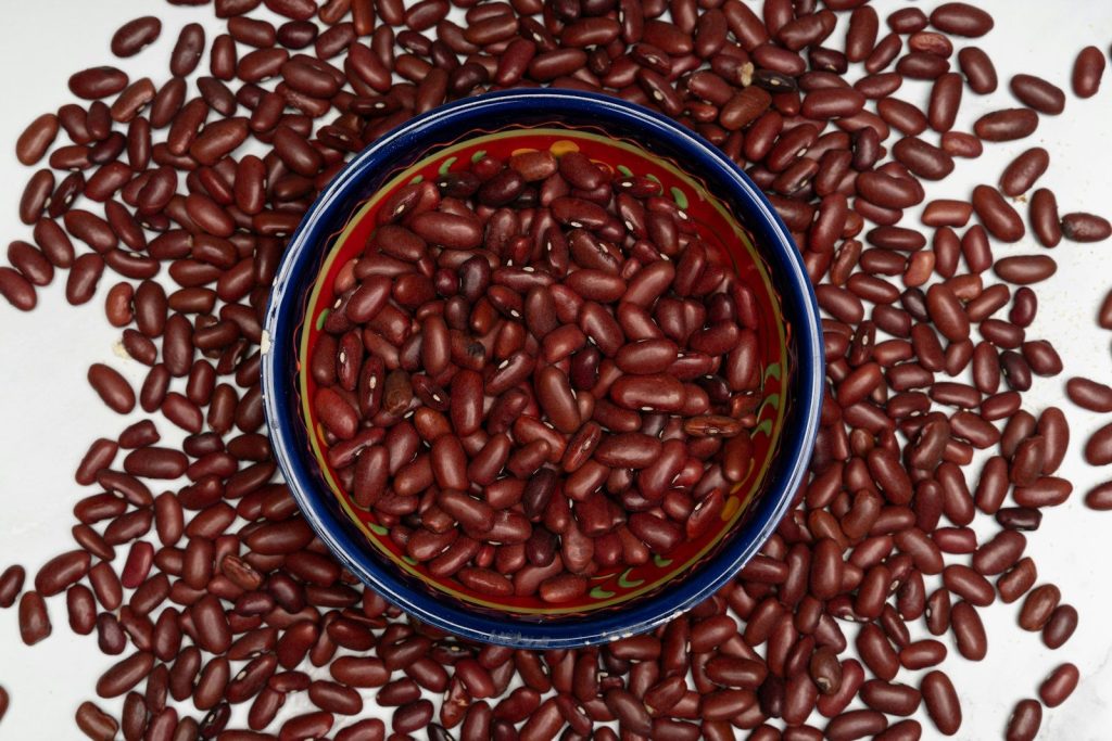 a bowl of coffee beans