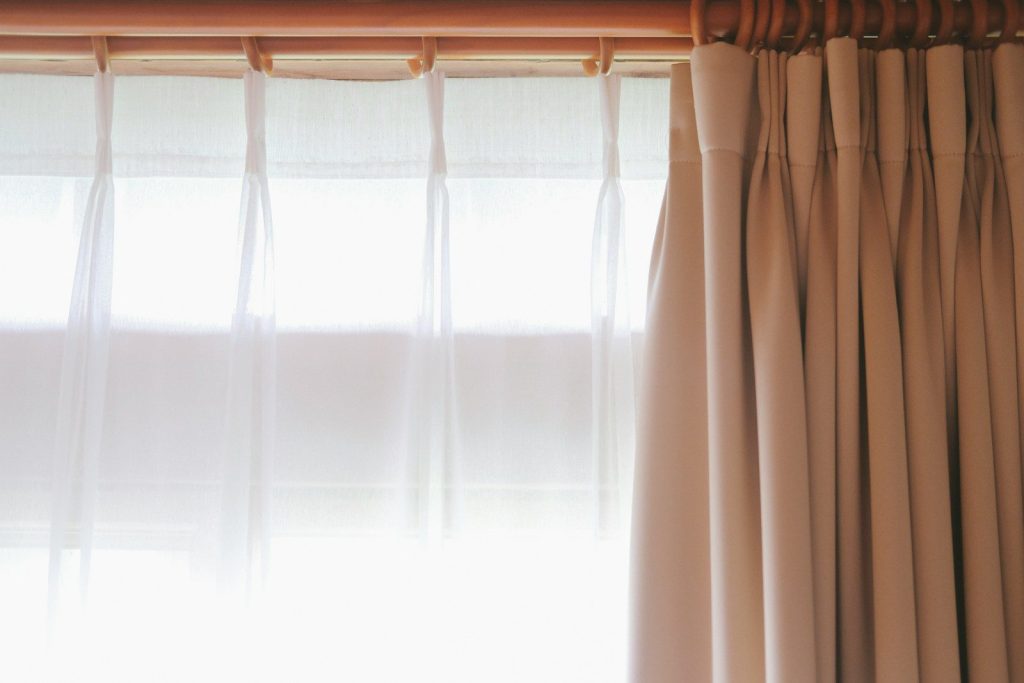 white curtain