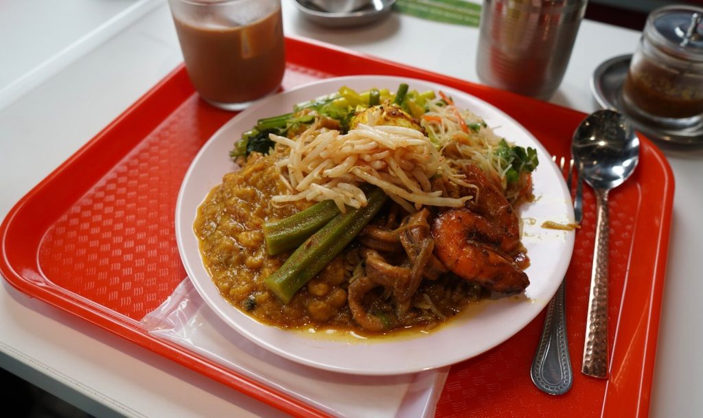 a plate of food