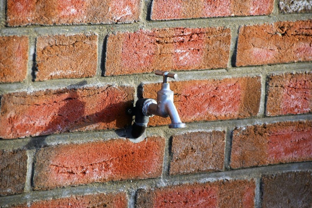gray faucet