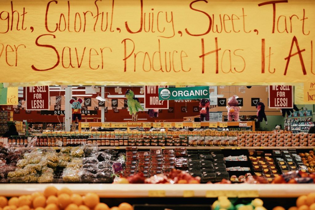 assorted fruits on rack