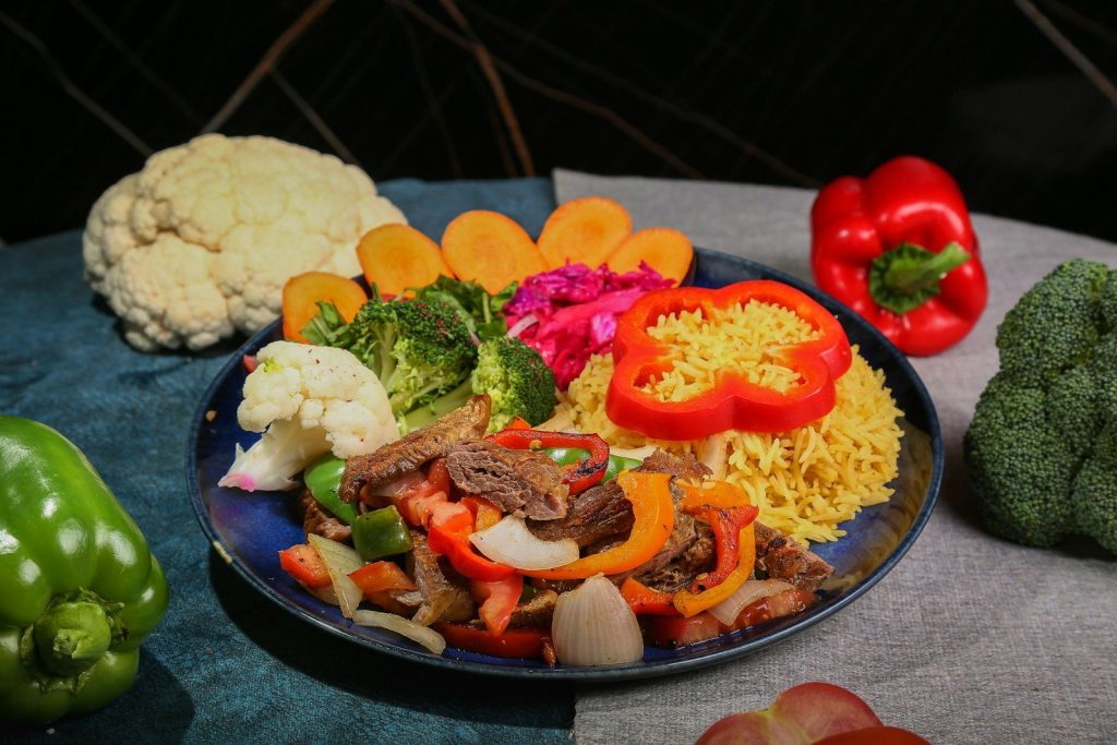 a plate of food