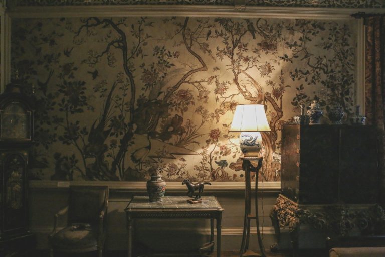 white table lamp